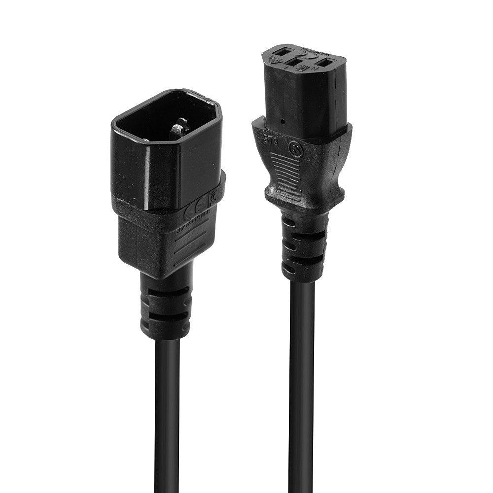 LINDY 1m IEC C14 an IEC C13 Mains Cable LINDY 1m IEC C14 an IEC C13 Mains Cable
