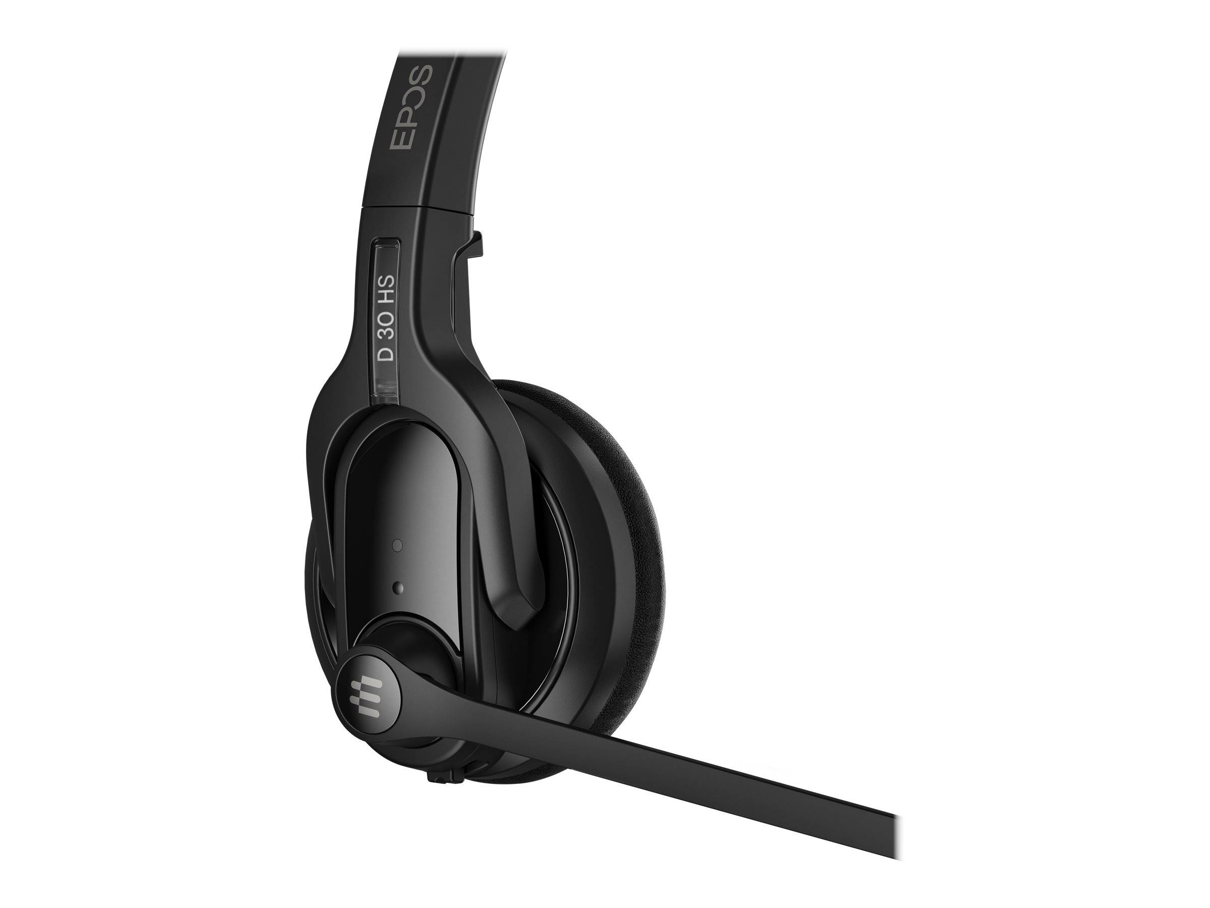 EPOS IMPACT D 30 Phone Stereo DECT-Headset für Tischtelefone mit Basis Ultra Noise Cancelling Kopfbügel inkl. Netzteil