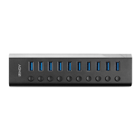 10 Port USB 3.0 Hub mit Ein-/Ausschaltern