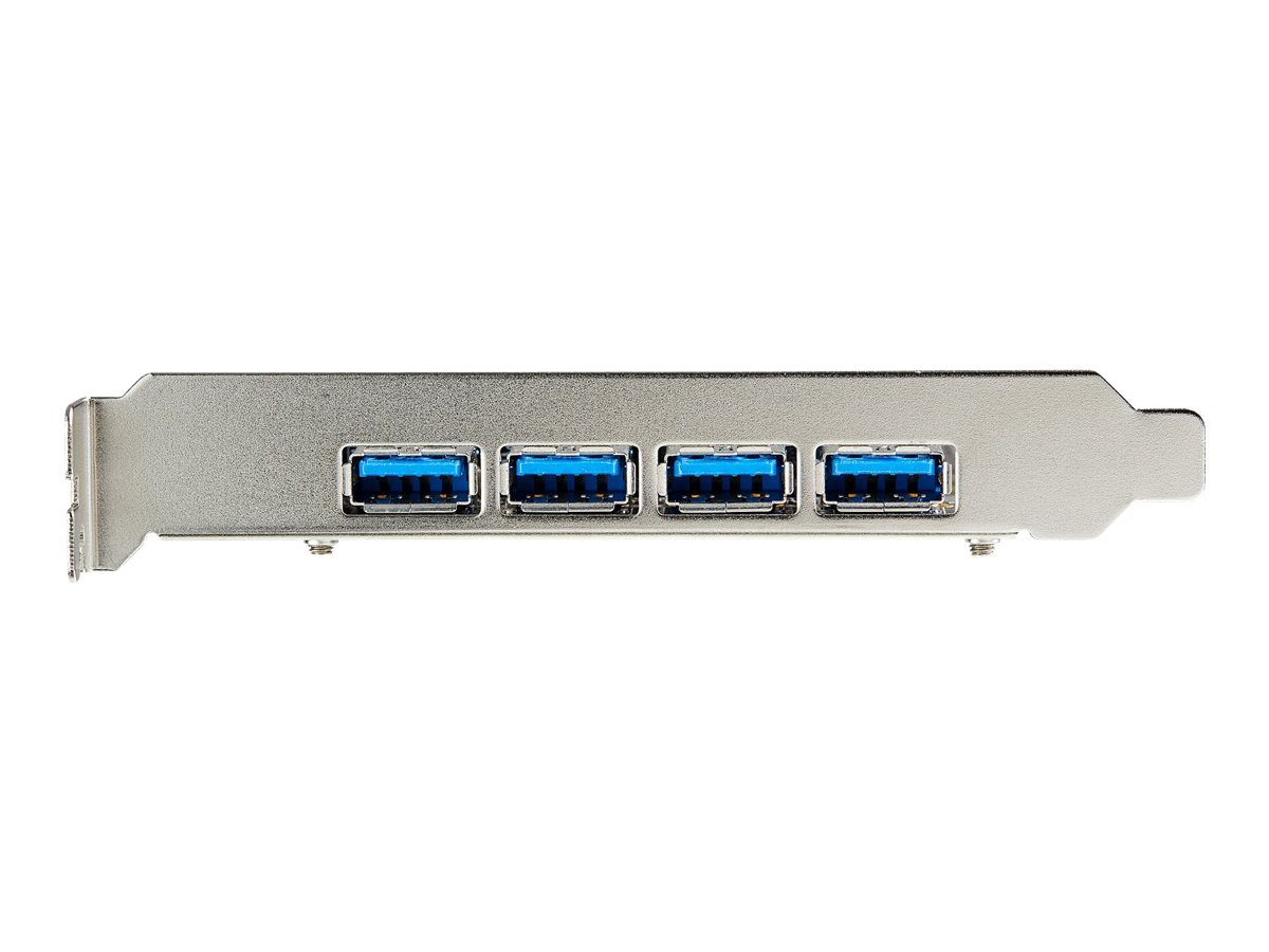 StarTech.com 4-Port USB PCIe Adapter - 10 Gbit/s USB 3.1/3.2 Gen 2 Typ-A PCI Express Erweiterungskarte mit 2 Controllern - 4x USB-A - USB-PCIe-Schnittstellenkarte - Windows/Mac/Linux (PEXUSB314A2V2) - USB-Adapter - PCIe 3.0 x4 - USB 3.1 Gen 2 x 4