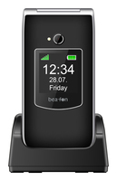 Bea-fon SL605 2G Großtastenklapphandy Schwarz Silber