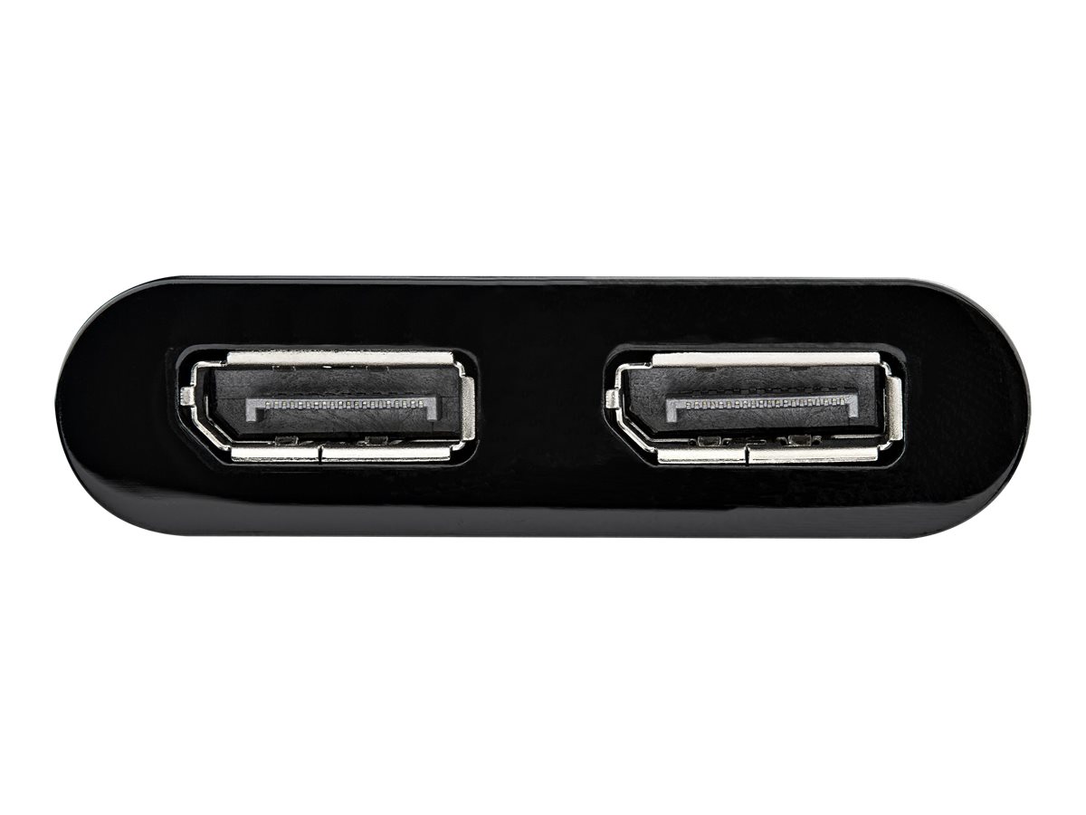 Adapter USB30 ST 2x DisplayPort BU 4K 60Hz 30cm StarTechcom Black