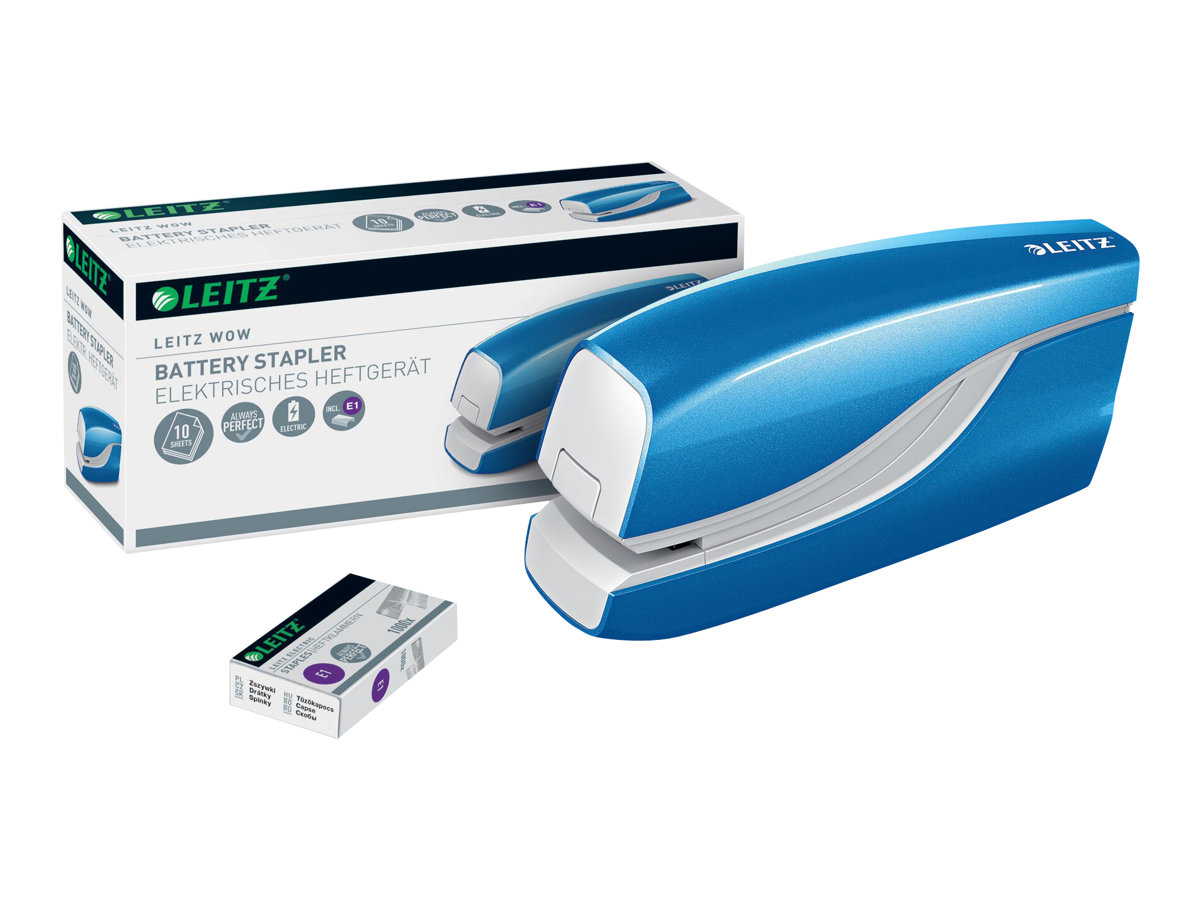 LEITZ Elektrohefter NeXXt Series WOW 5566 blau-metallic