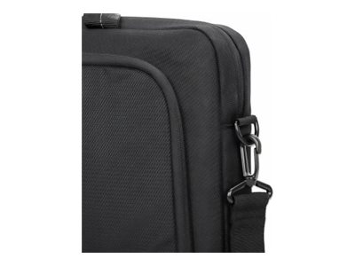 MANHATTAN Helsinki Notebooktasche 35,8cm 14,1Zoll Schultergurt verstärkter Tragegriff Trolley-Gurt wasserfest recycelt schwarz