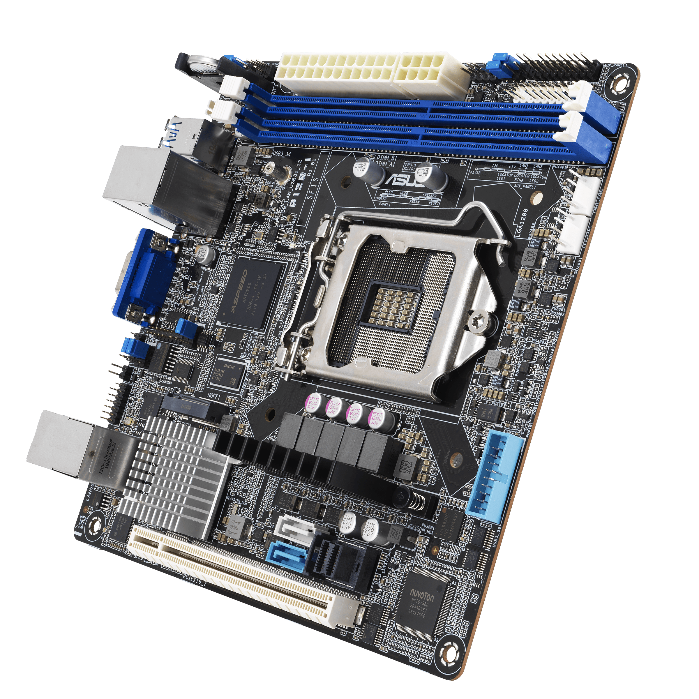 ASUS P12RIAMSB10 LGA1200 mini ITX Server MB 2xDDR4 1xm2 6xSATA
