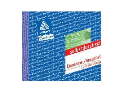 AVERY Zweckform Einnahme-/Ausgabebeleg Formularbuch 1755 AVERY Zweckform Einnahme-/Ausgabebeleg Formularbuch 1755
