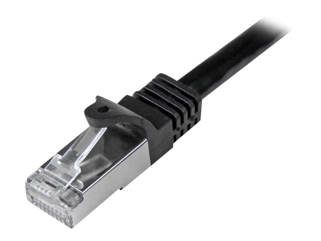STARTECH.COM 0.5m Black Gigabit Snagless RJ45 SFTP Cat6 Patch Cable STARTECH.COM 0.5m Black Gigabit Snagless RJ45 SFTP Cat6 Patch Cable