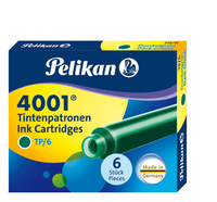 Pelikan 4001 TP/6 Tintenpatronen fuer Fueller dunkelgruen 6 St. Pelikan 4001 TP/6 Tintenpatronen fuer Fueller dunkelgruen 6 St.