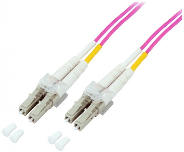 EFB LWL Kabel Duplex Jumper LC-LC 50/125 OM4 20 Meter LSZH Halogenfrei erika violett 2.0mm geprueft mit Messprotokoll EFB LWL Kabel Duplex Jumper LC-LC 50/125 OM4 20 Meter LSZH Halogenfrei erika violett 2.0mm geprueft mit Messprotokoll