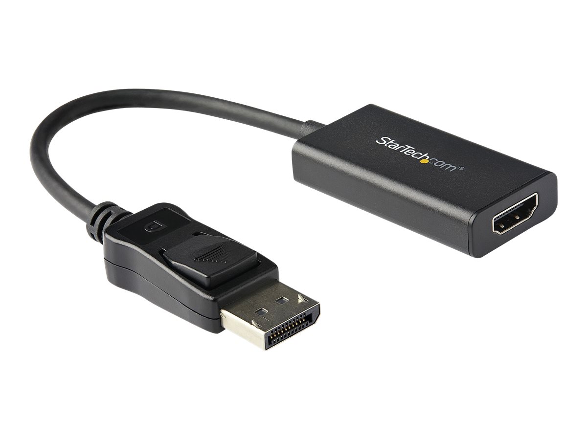 STARTECH.COM DisplayPort to HDMI Adapter with HDR - 4K 60Hz - Black - DP to HDMI Converter