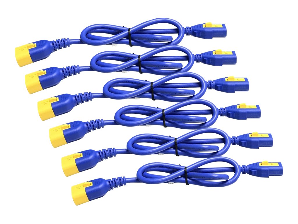 APC Power Cord Kit 6 EA Locking C13 to C14 12m Blue