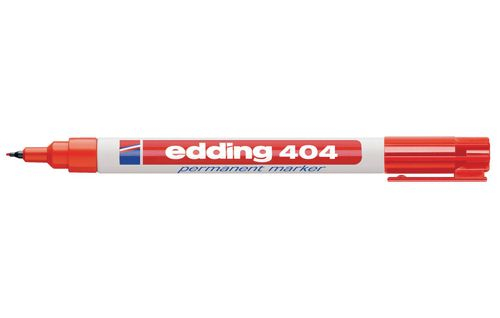 edding 404 Permanentmarker rot 0,75 mm, 1 St