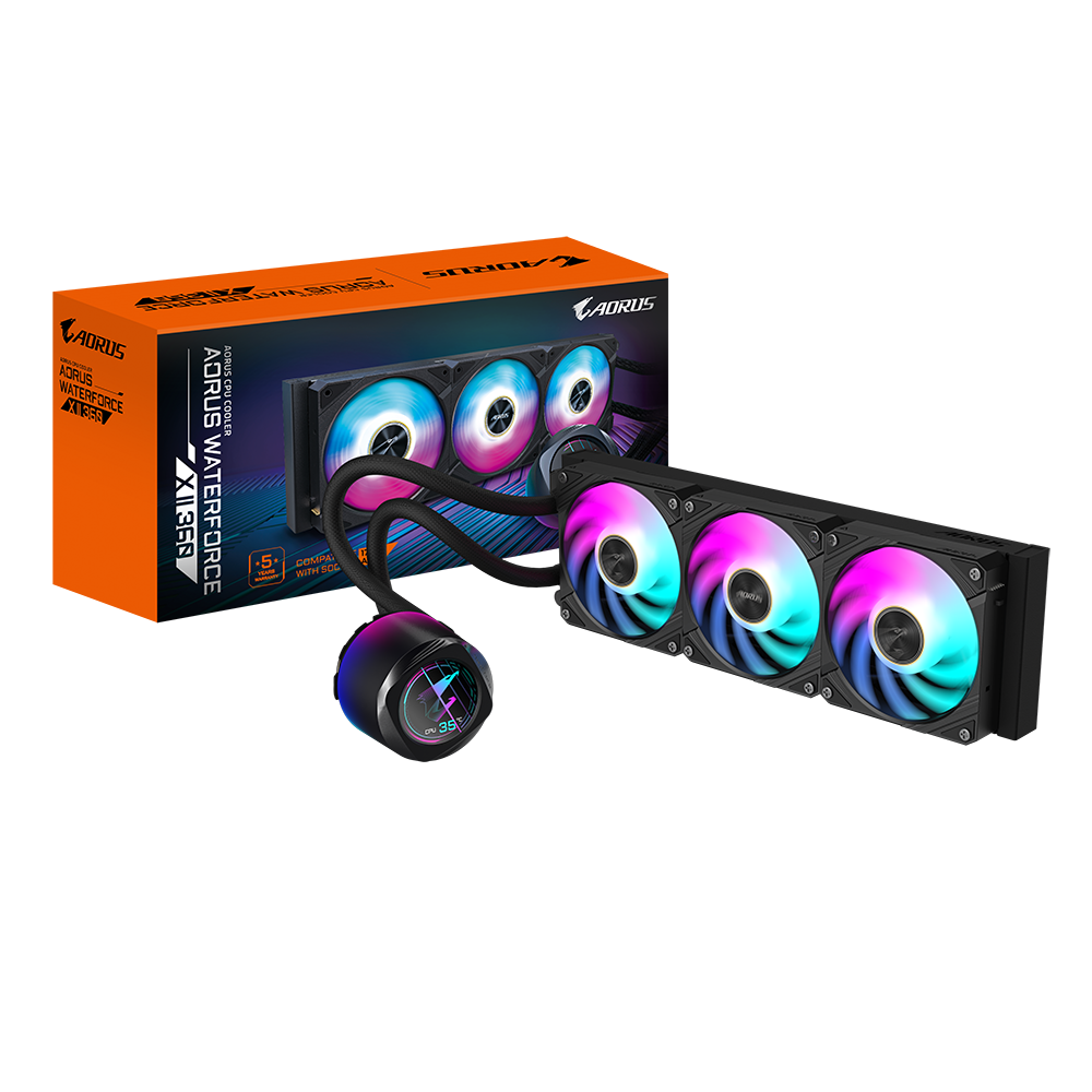 GIGABYTE AORUS WATERFORCE X II 360 AIO Liquid CPU Cooler