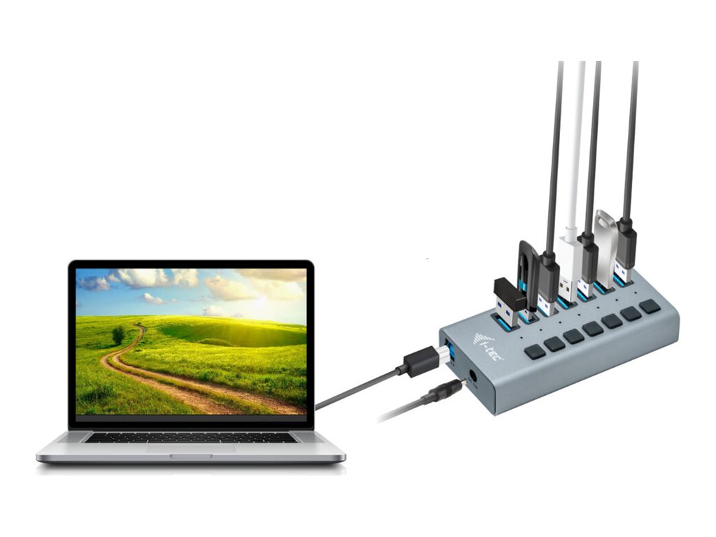 I-TEC USB 3.0 Charging HUB 7port port mit externem Netzadapter 36W 7x USB Ladeport fuer Tablets Notebooks Ultrabooks PC I-TEC USB 3.0 Charging HUB 7port port mit externem Netzadapter 36W 7x USB Ladeport fuer Tablets Notebooks Ultrabooks PC