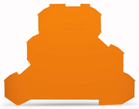 Wago Abschlussplatte-/Zwischenplatte 2002-3292 orange 0,8mm