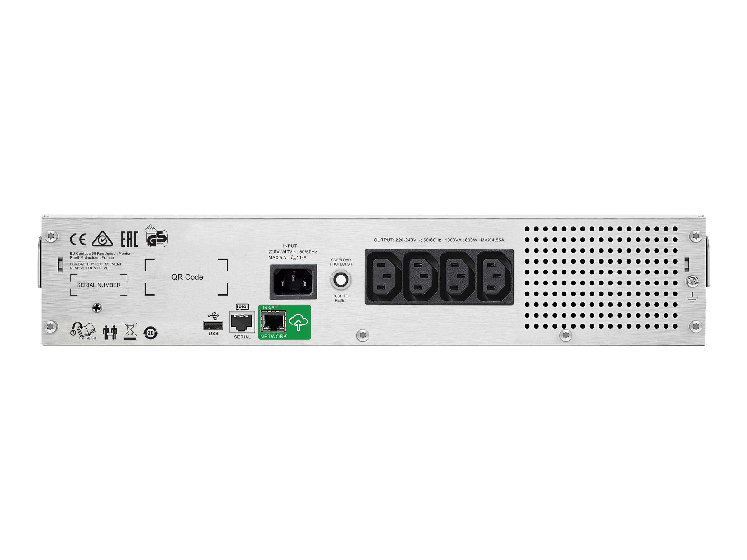 APC SmartConnect UPS SMC 1500VA Rack 2HE