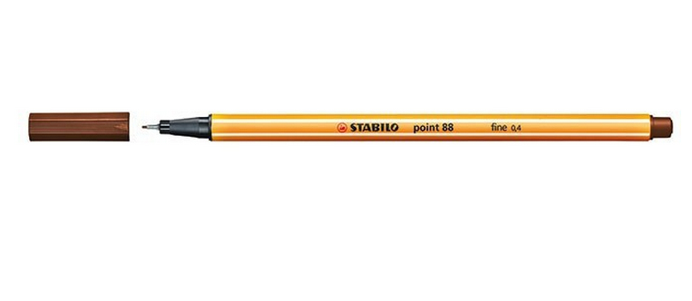STABILO point 88 Fineliner braun 0,4 mm, 1 St.