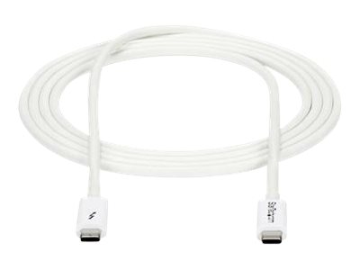 STARTECH.COM Thunderbolt 3 Kabel - 20Gbit/s - 2m - Weiss - 4K 60Hz - Passiv - Thunderbolt Kabel - USB Typ C Lader