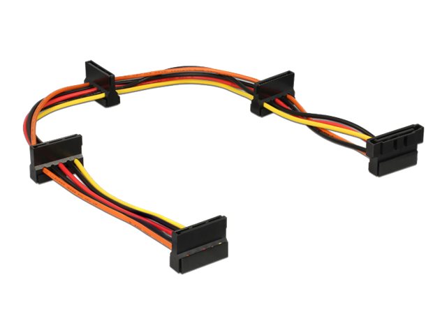 Delock Kabel Powersplitter SATA 15 Pin Stecker > 4 x SATA 15 Delock Kabel Powersplitter SATA 15 Pin Stecker > 4 x SATA 15