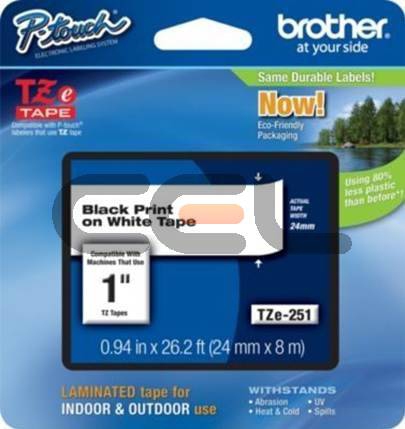 TZE251CIV BROTHER PT Schriftband 24mm