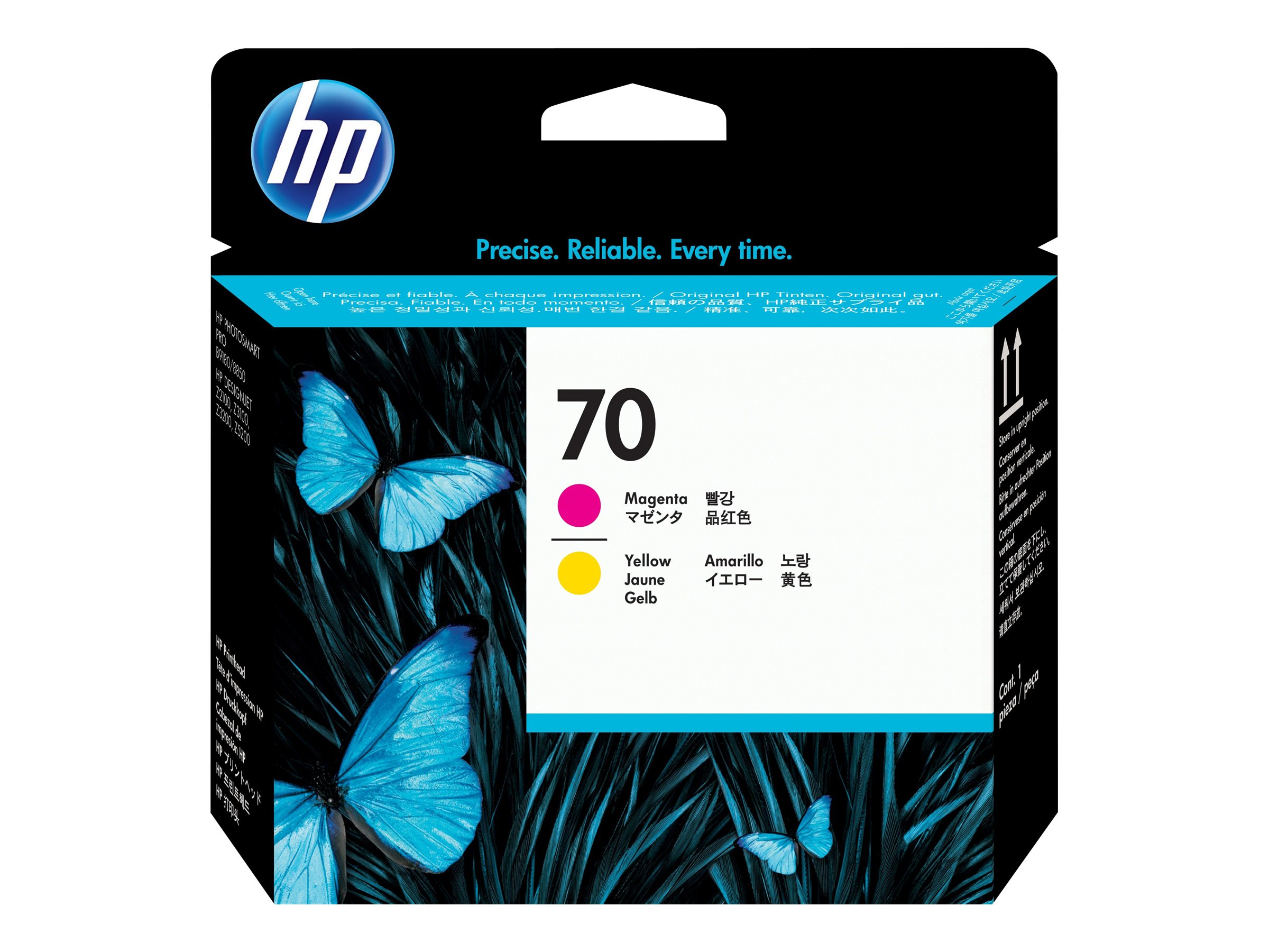 HP 70 original printhead C9406A magenta and yellow standard capacity 1-pack HP 70 original printhead C9406A magenta and yellow standard capacity 1-pack