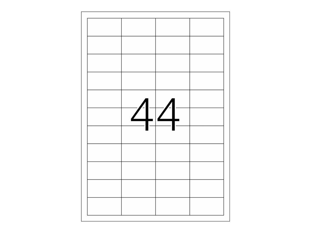 8.800 HERMA Etiketten 4608 weiÃ 48,3 x 25,4 mm