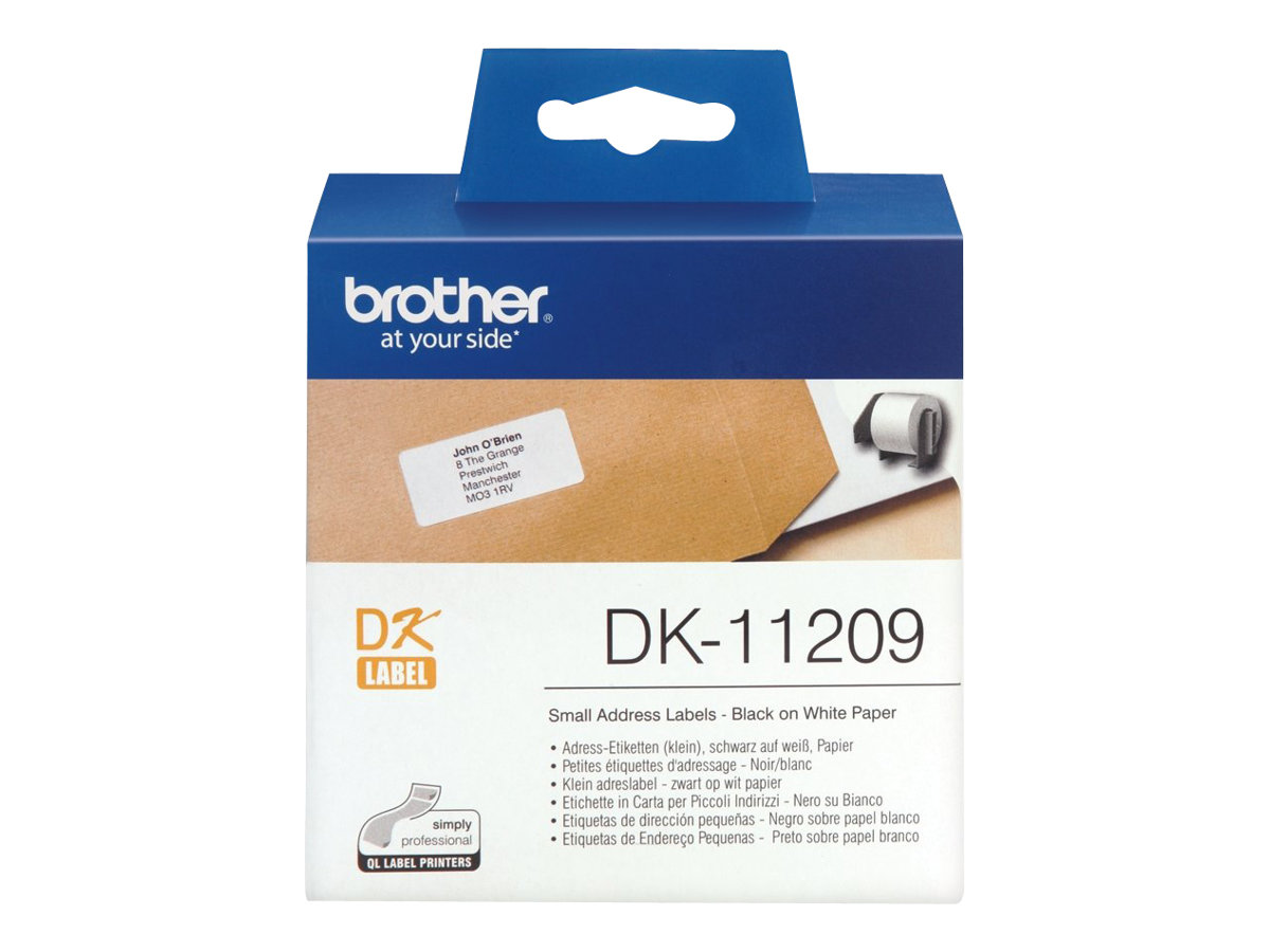 Brother Etikettenrolle DK-11209 - Schwarz auf Weiß