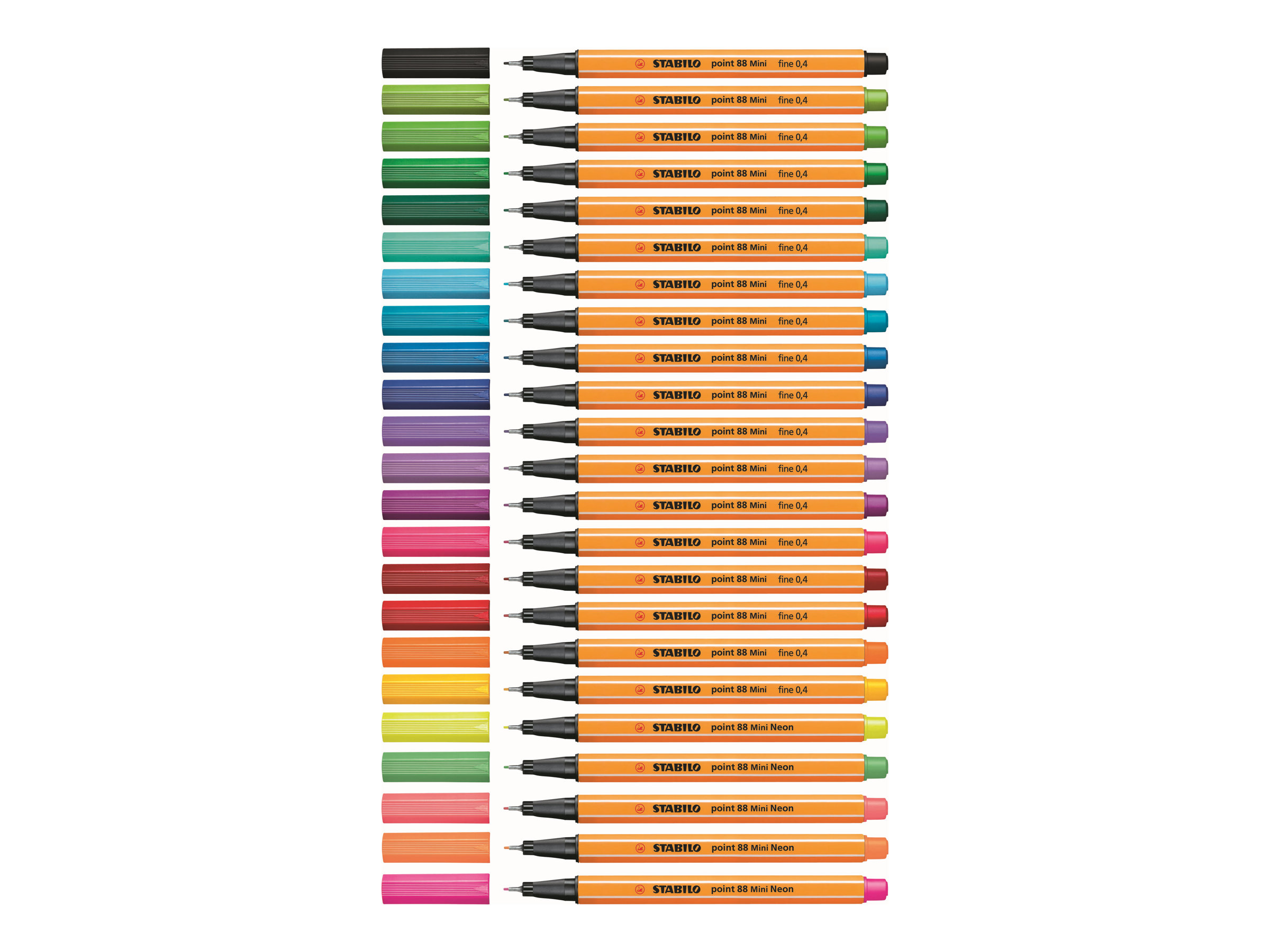 STABILO Point 88 Mini Fineliner farbsortiert 0,4 mm, 12 St.