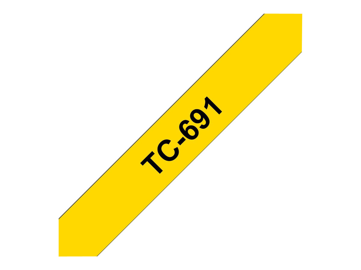 TC691 BROTHER PT Schriftband 9mm gelb TC691 BROTHER PT Schriftband 9mm gelb