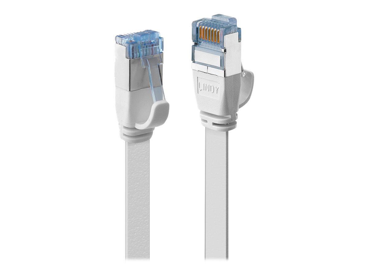 LINDY Cat.6A U/FTP Flachband Patchkabel weiss 0,3m LINDY Cat.6A U/FTP Flachband Patchkabel weiss 0,3m