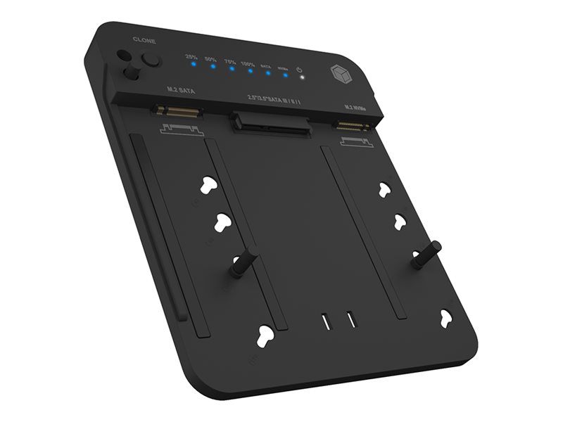 ICY BOX IB-2915MSCL-C31 Docking und Klonstation fuer M.2 NVMe SSD und 2,5 3,5 SATA SSD HDD bidirektional ICY BOX IB-2915MSCL-C31 Docking und Klonstation fuer M.2 NVMe SSD und 2,5 3,5 SATA SSD HDD bidirektional