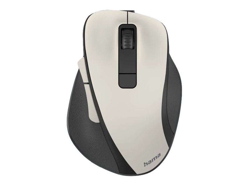 hama MW-500 Maus ergonomisch kabellos cremeweiÃ