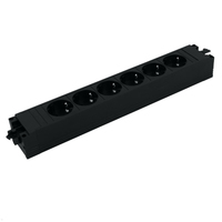Bachmann Steckdosenleiste STEP BASE 6-fach, schwarz Bachmann Steckdosenleiste STEP BASE 6-fach, schwarz