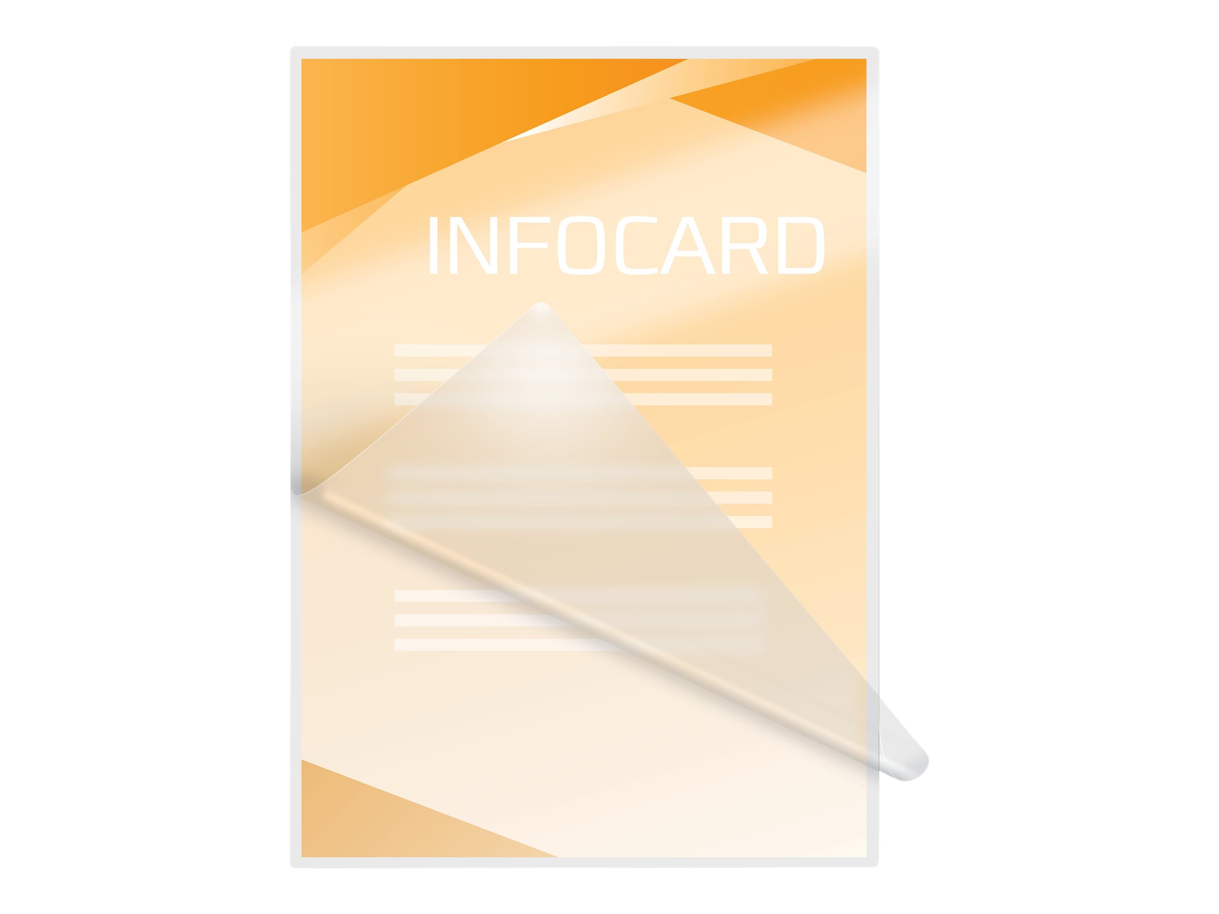 100 GBC Laminierfolien glaenzend fuer A6 75 micron