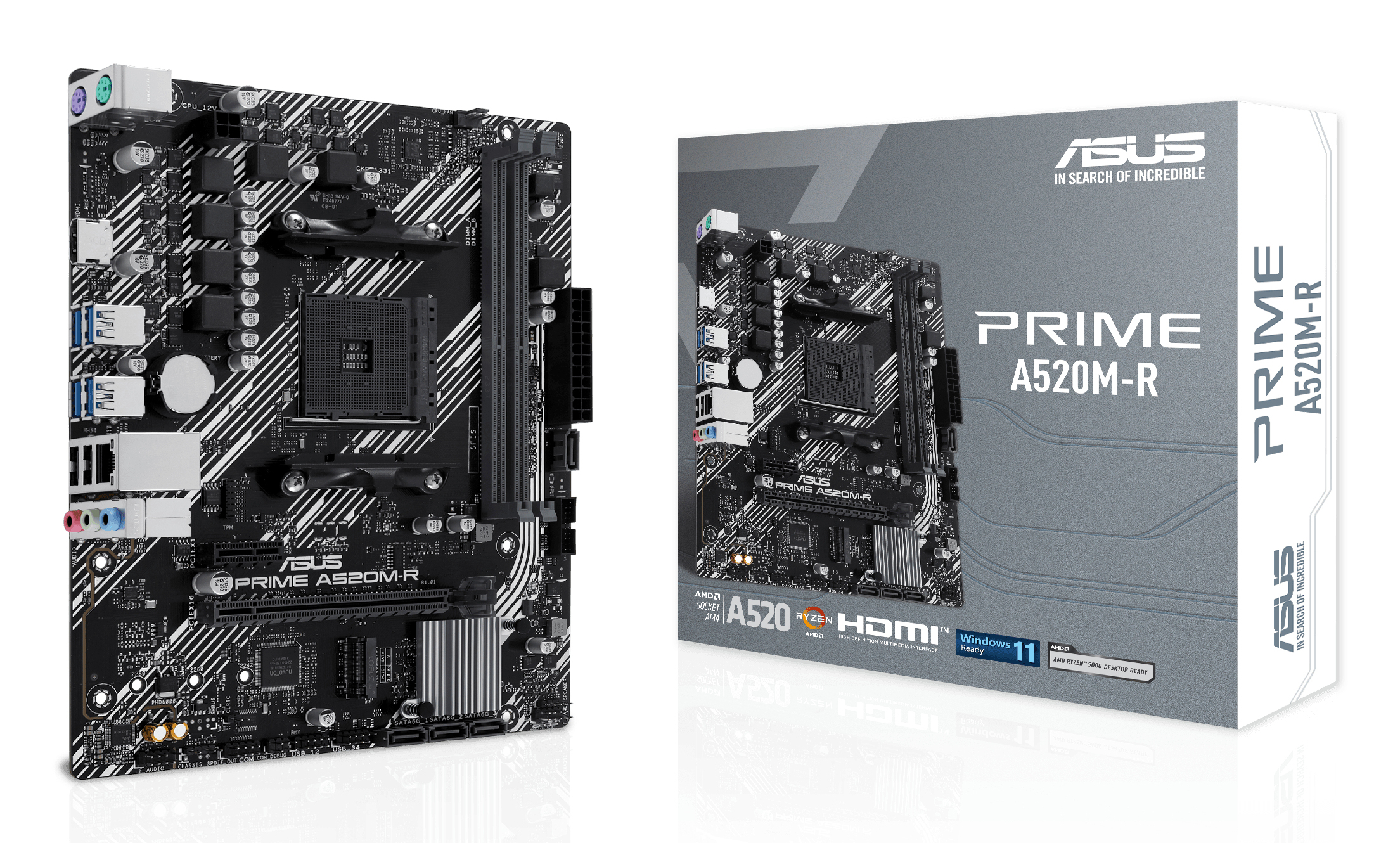 ASUS PRIME A520MR AM4 2xDDR4 microATX 4xSATA MB 1xHDMI 1xM2