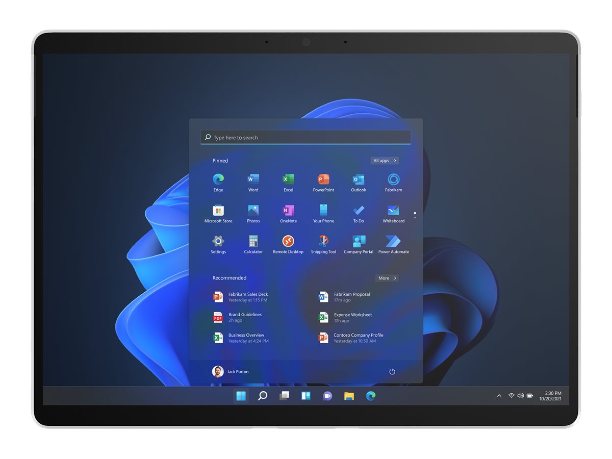 MS Surface Pro10 5G Intel Core Ultra 7 165U 33,02cm 13Zoll 16GB 256GB SSD W11P Platinum COMM