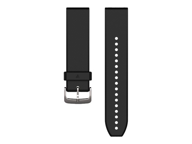 Ersatzarmband QuickFit 22mm Black/Silver Silicone Ersatzarmband QuickFit 22mm Black/Silver Silicone
