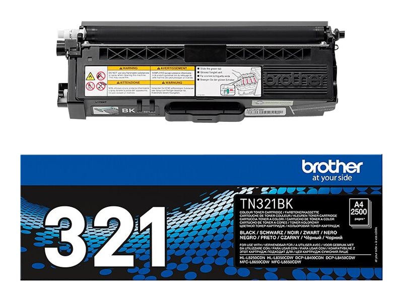 BROTHER TN-321BK Toner schwarz Standardkapazität 2.500 Seiten 1er-Pack