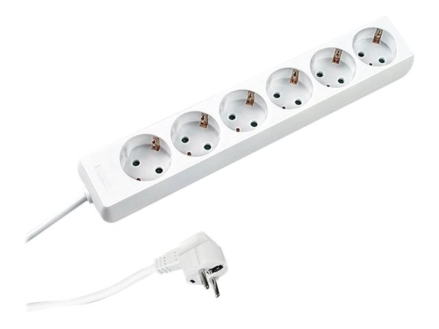 BACHMANN SELLY Steckdosenleiste 6x Schutzkontakt weiss 1,5m