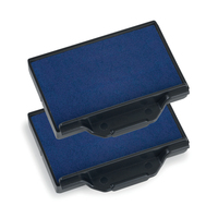 2 trodat Ersatzstempelkissen 6/53 blau 5,6 x 3,3 cm