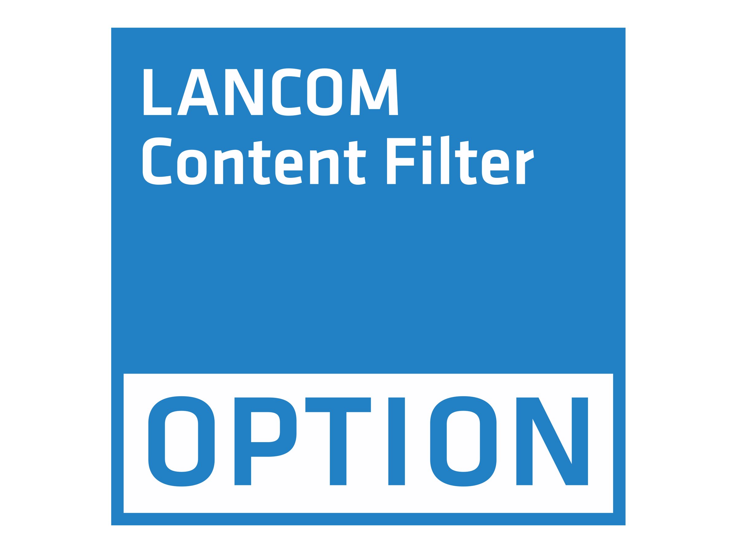 LANCOM 1-year license for the Content Filter for up to 10 additional users and activation of the BPjM Filter for an unlimited