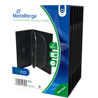 MEDIARANGE Retail pack 6er-DVD-Box - DVD Jewel Case - Kapazität: 6 CD/DVD (Packung mit 5)