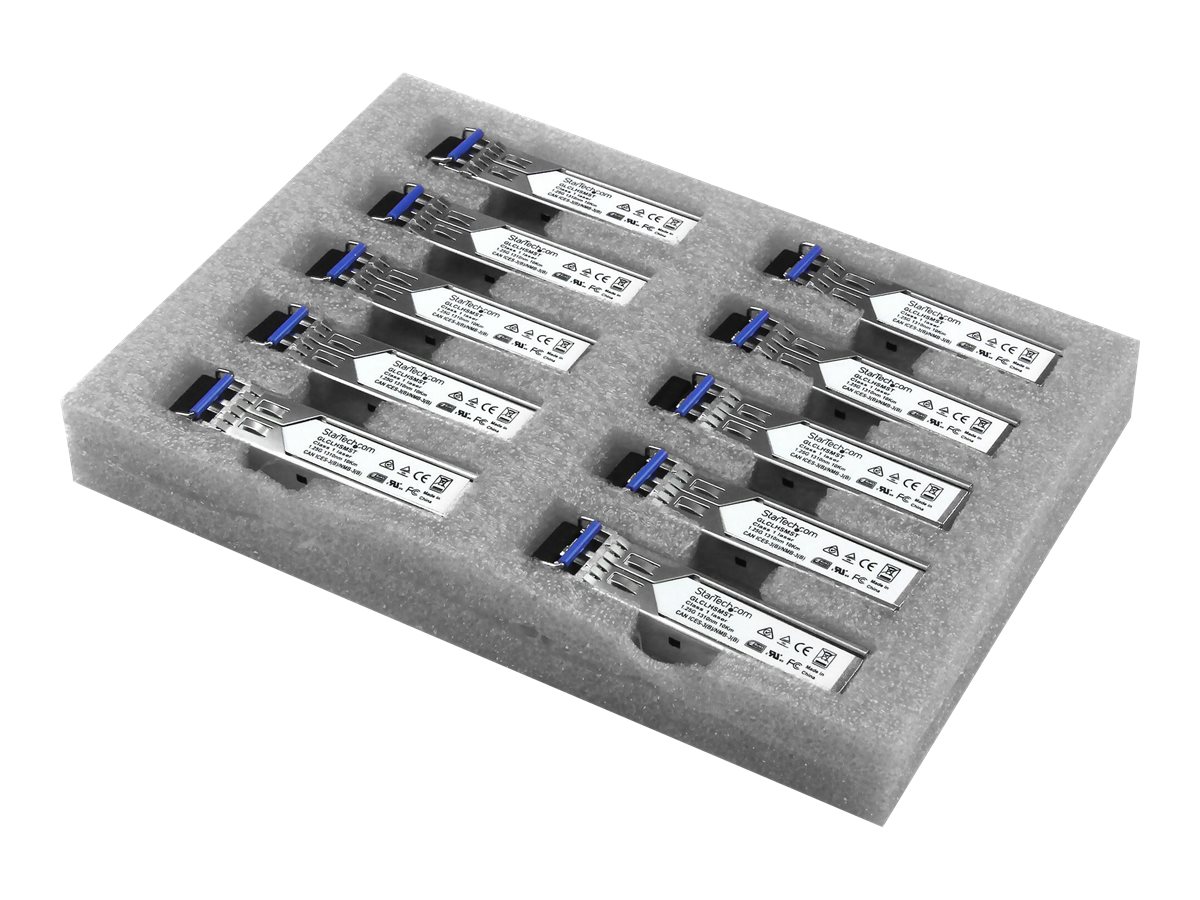 STARTECHCOM Gigabit LWL SFP Transceiver Modul Cisco GLCLHSM kompatibel SMMM LC 550m Mini GBIC 10er Pack 1000BaseLXLH