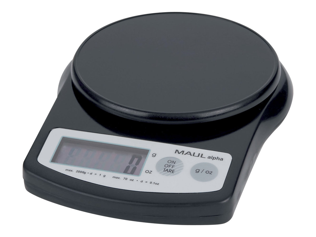 MAUL Briefwaage MAULalpha schwarz fuer max. 2,0 kg MAUL Briefwaage MAULalpha schwarz fuer max. 2,0 kg