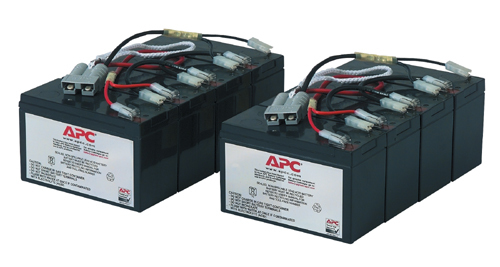 APC Replacement Battery Cartridge 12 UPS battery 2 x battery lead acid Black