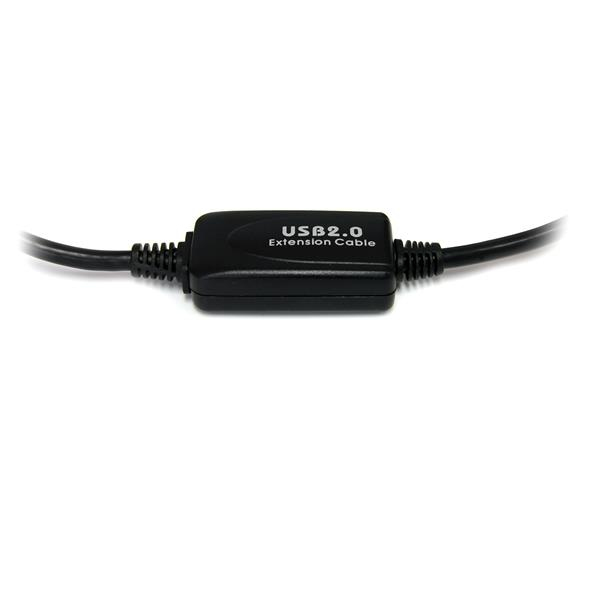 STARTECHCOM 10m Aktives USB 20 A auf B Kabel USB Anschlusskabel SteckerStecker Schwarz