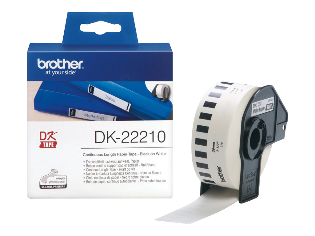 BROTHER P-Touch DK-22210 continue length Papier 29mm x 30.48m BROTHER P-Touch DK-22210 continue length Papier 29mm x 30.48m
