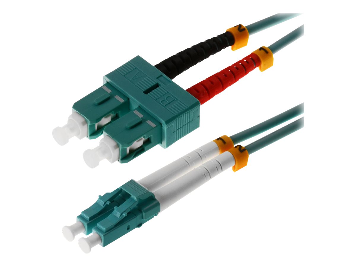 helos LWL Patchkabel LC/SC Duplex 50/125µm OM3 aqua 20,0m helos LWL Patchkabel LC/SC Duplex 50/125µm OM3 aqua 20,0m