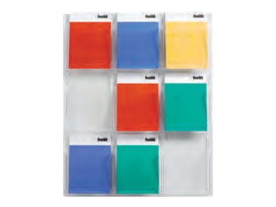 helit Wandprospekthalter transparent 9x DIN A4 9 Faecher helit Wandprospekthalter transparent 9x DIN A4 9 Faecher