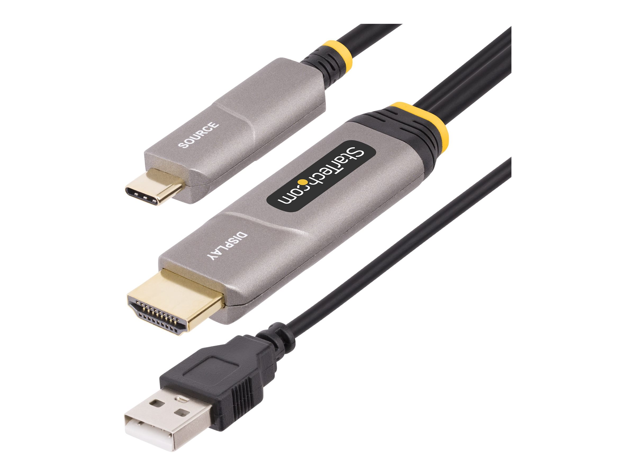 StarTech 30ft 915m USBC to HDMI 20 Active Optical Cable, 4K 60Hz HDMI cable 24pin USBC ma